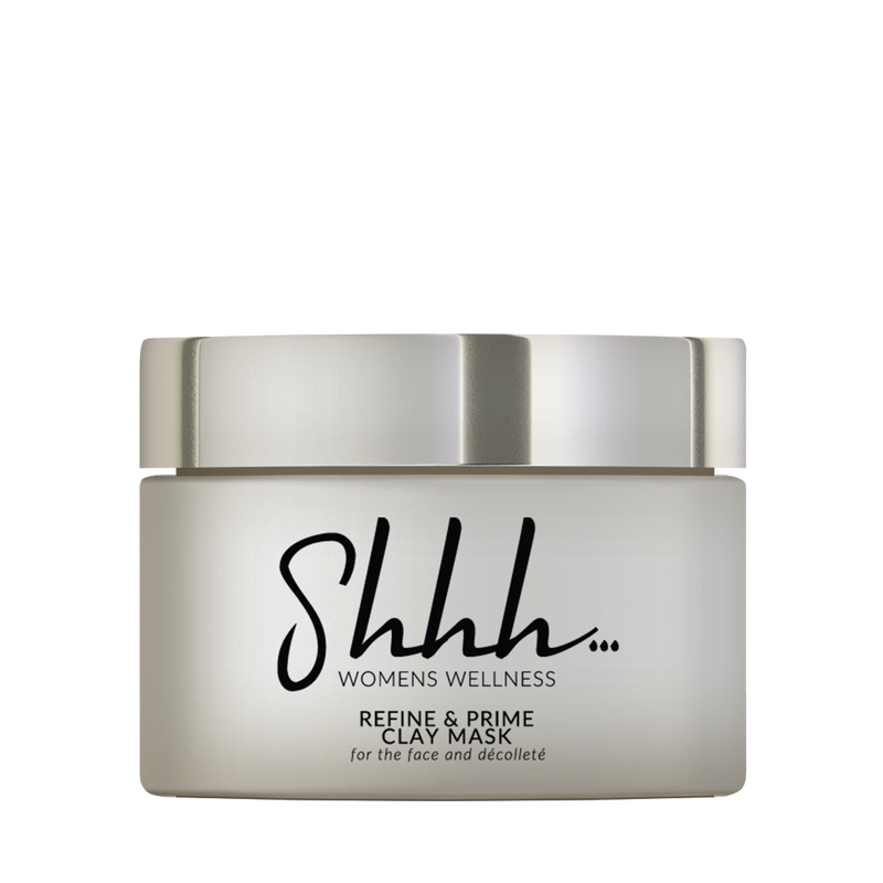Shhh… Women's Wellness Refine & Prime Clay Mask for the face and décolleté, 50ml.