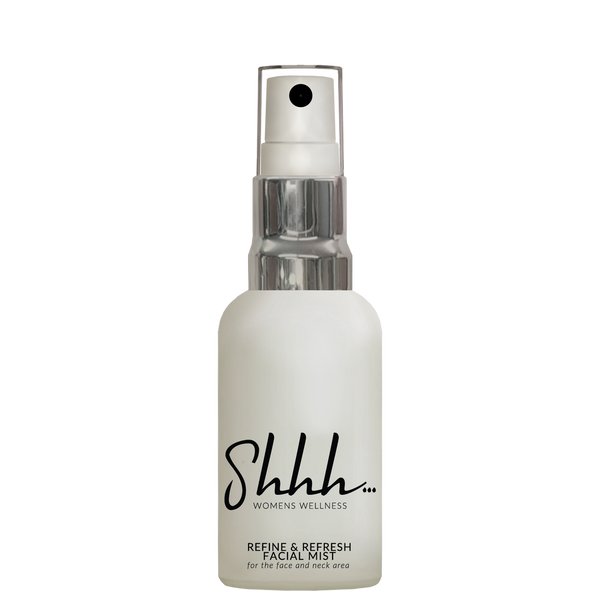 Shhh… Women's Wellness Refine & Refresh Facial Mist for the face and neck area. 30ml.