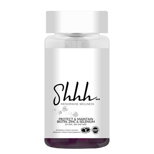 Shhh… Menopause Wellness Gummies - Protect & Maintain Biotin, Zinc & Selenium 60 gummies.