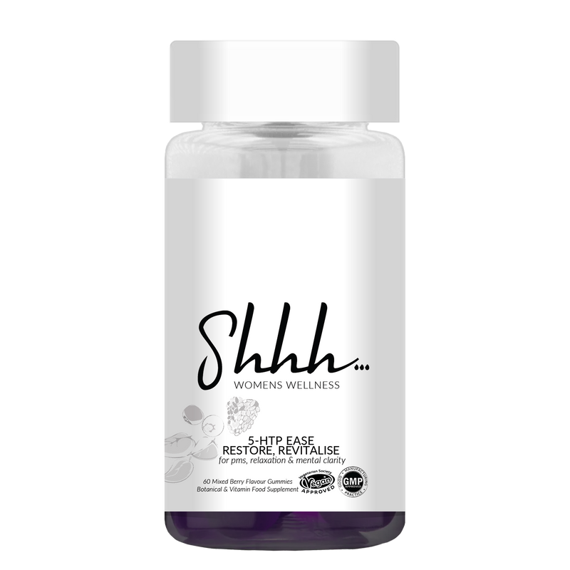 Shhh Womens Wellness 5-HTP Ease, Restore Revitalise for PMS, Relaxation & Mental Clariity