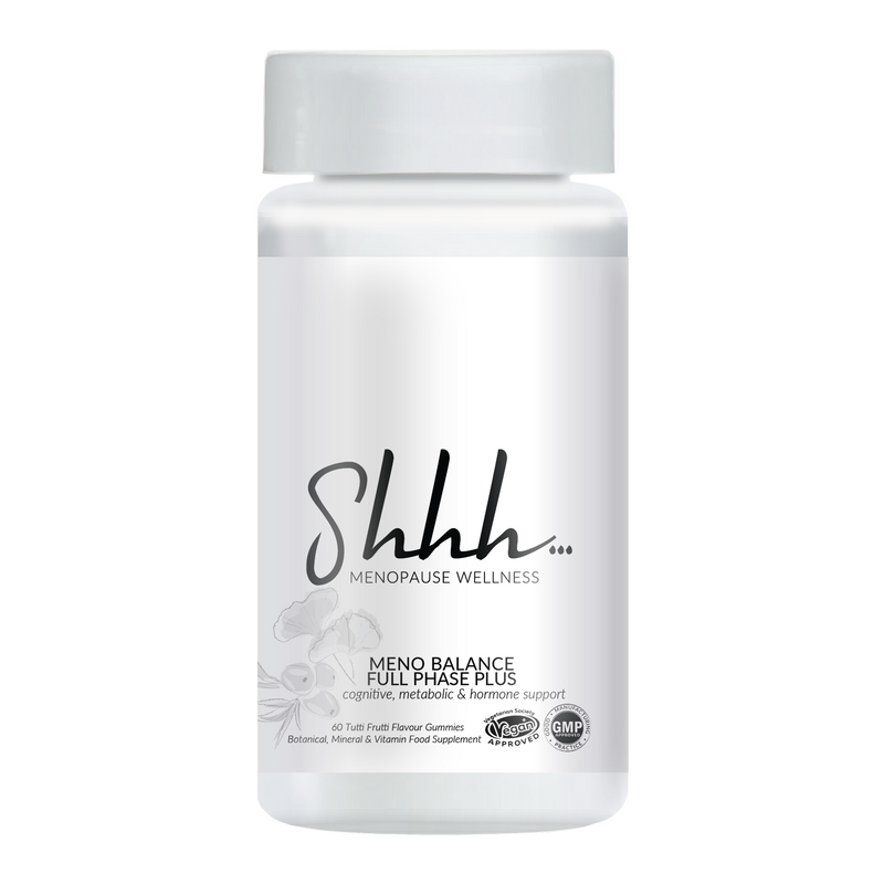 Shhh… Menopause Wellness – Memo Balance Full Phase Plus cognitive, metabolic & hormone support. 60 Tutti Frutti Flavour Gummies