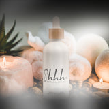 Shhh… Menopause Wellness Jasmine Clear Bath & Shower Oil with Magnesium. Beauty shot. 