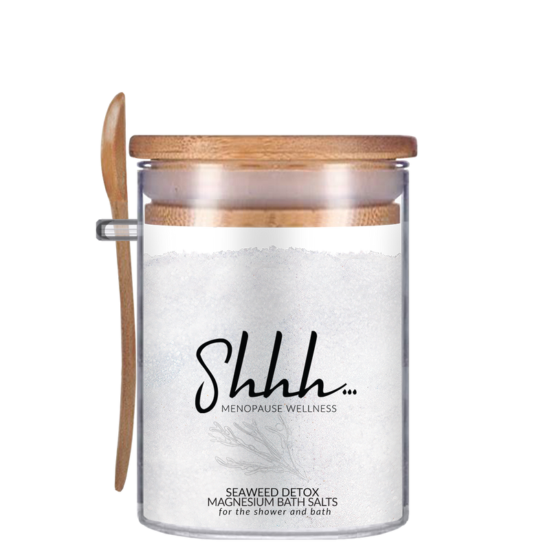 Shhh… Menopause Wellness Seaweed Detox Magnesium  Bath Salts for the shower and bath. 400g.