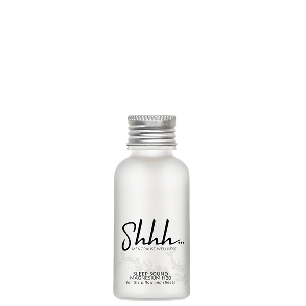 Shhh… Menopause Wellness Sleep Sound Magnesium H20 for the pillow and sheets. 30ml Refill.