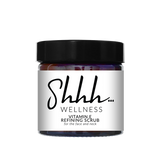 Shhh… Menopause Wellness – Vitamin E Refining Scrub for the face and neck 60ml Brown Jar